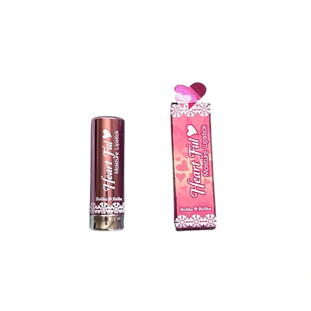 Holika Holika Heartful Moisture Heart Shaped Lipstick in Baby Beige K-Beauty NIB